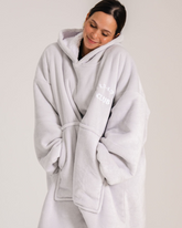 Her Hug in Silver Grey